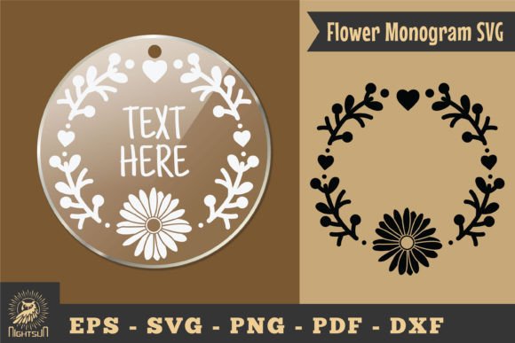Download Flower Monogram SVG, Monogram Silhouette - Flower monogram Collection