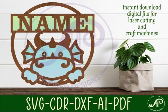 Download Dragon Name Sign Svg Laser Cut Template - Dragon name sign svg Collection