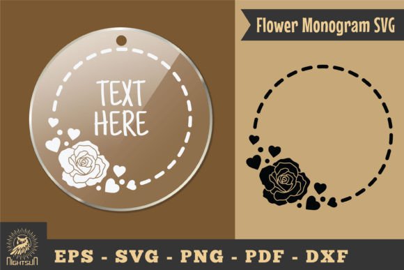 Download Flower Monogram SVG, Monogram Silhouette - Flower monogram Collection