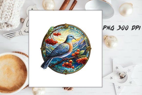 Download Dove Stained Glass PNG Sublimation - Premium Resources