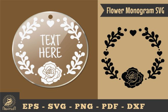 Download Flower Monogram SVG, Monogram Silhouette - Flower monogram Collection