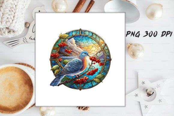 Download Dove Stained Glass PNG Sublimation - Premium Resources
