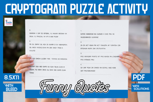 Download Funny Quotes Cryptogram Puzzle - Premium Resources